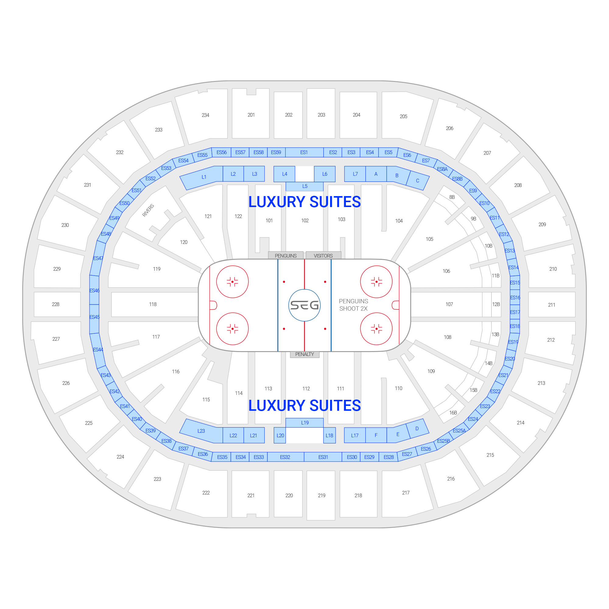 PPG Paints Arena Suite Map