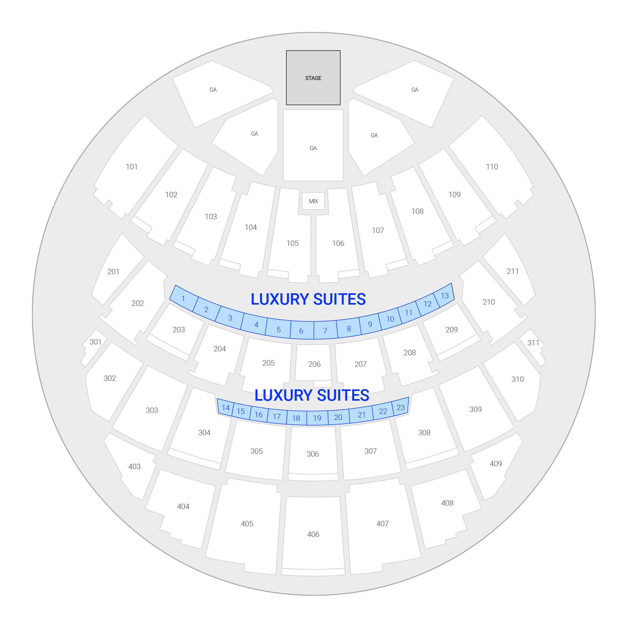 Sphere suite map