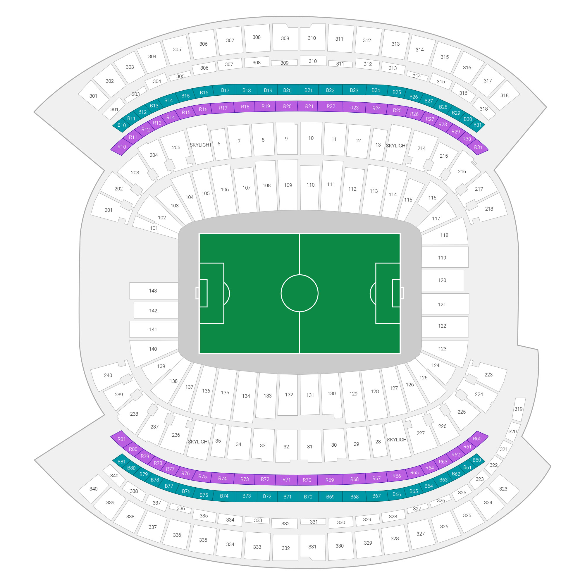 Boston Stadium Suite Map